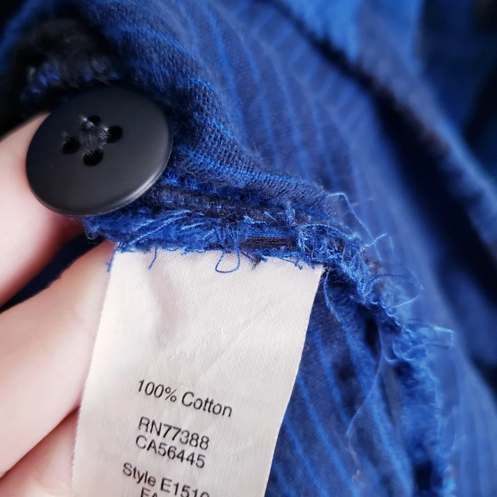 Madewell Latitude Blue and Black Buffalo Check Tunic Shirt Dress - Picture 9 of 10